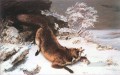 The Fox in the Snow Realist Realism painter Gustave Courbet